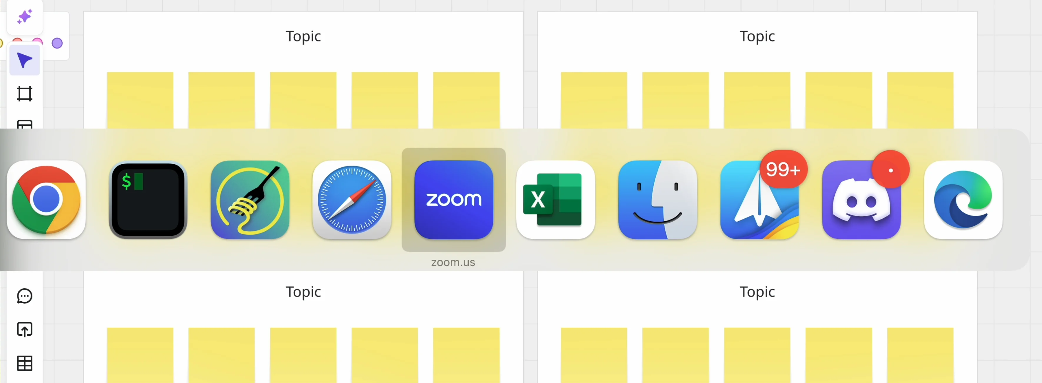 Switching between apps like Miro and Zoom causing confusion